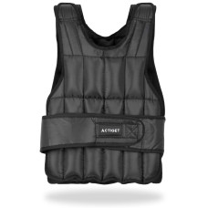 Жилет-обважнювач для тренувань Actiget 10 кг зі змінною вагою Black, код: ACT0122