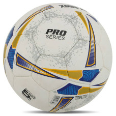 М"яч футбольний Soccermax №5 PU, білий-синій-золотий, код: FB-9492-S52