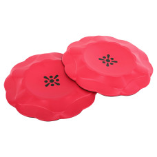 Підставка під коліно та лікоть для йоги 2 штуки Bloom Yoga Pads 190x15мм, червоний, код: LB7032-S52