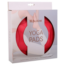 Підставка під коліно та лікоть для йоги 2 штуки Bloom Yoga Pads 190x15мм, червоний, код: LB7032-S52