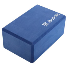 Блок для йоги пробковий Bloom 229x100x150 мм, синій, код: LB7040_BL