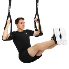 Підвісні петлі для преса (петлі Береша) Ezous Ab Straps Handle, чорний, код: M-01