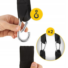 Петлі підвісні (Береша) 4Fizjo AB Sling Straps, чорний, код: P-5905973402309