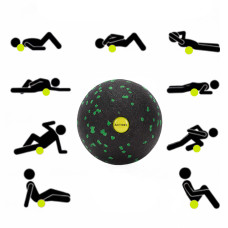 Масажний м'яч Actiget EPP 8 см Black/Green, код: ACT0096