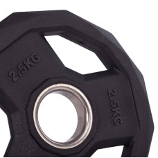 Млинці (диски) поліуретанові BioGym 51мм 2,5 кг чорний, код: SC-3858-2_5-S52