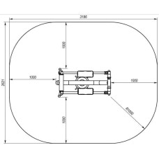Орбітрек InterAtletika 1186х625х1658 мм, код: SE116-SM