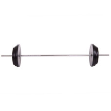 Штанга пряма BioGym Shuang Cai Sports з гумовими млинцями 98кг, код: TA-1139-98R-S52