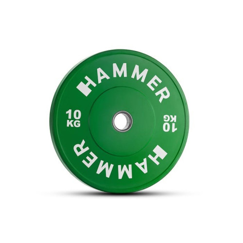 Бамперний диск Hammer 10 кг, зелений, код: 17052-S25