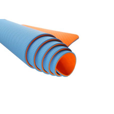 Килимок для йоги та фітнесу U-Powex TPE Yoga mat Orange/Blue 1830х610х6 мм, код: UP_1000_TPE_Or/Blue