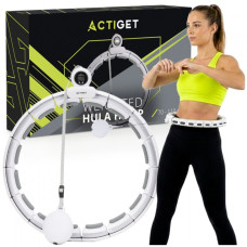 Обруч для талії Actiget (хулахуп) масажний, з обтяженням White, код: ACT0140