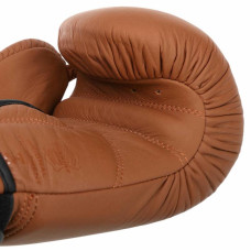 Боксерські рукавиці шкіряні Hard Touch 10 унцій, коричневий, код: BO-4230_10BR