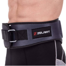 Пояс атлетичний посилений регульований Zelart XL сірий, код: SB-165411_XL-S52
