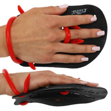 Лопатки для плавання FitGo S чорний, код: PL-6392_SBK