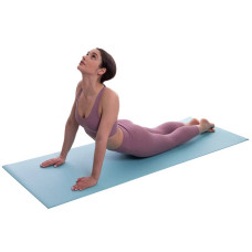 Килимок для фітнесу та йоги FitGo ПВХ 4 мм фіолетовий, код: FI-1496_V