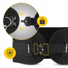 Пояс атлетичний для обтяження 4Fizjo Dip Belt 80 см, чорний, код: P-5905973402255
