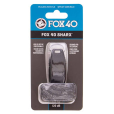 Свисток суддівський пластиковий Fox40 Sharx Safety, чорний, код: FOX40-SHARX-SAF_BK