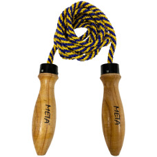 Скакалка з поліпропіленовою мотузкою Meta Skipping Jump Rope синій-жовтий, код: 080101514132