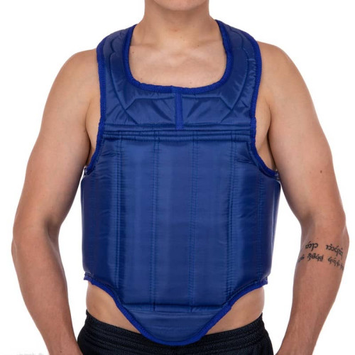 Захист корпусу Fitbox (жилет) для єдиноборств L синій, код: BO-0401_LBL