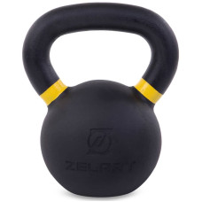 Гиря чавунна пофарбована Zelart 16кг, чорна, код: TA-3638-16-S52