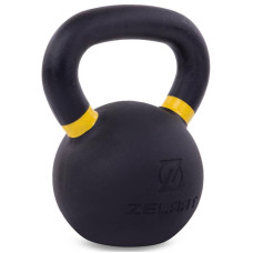 Гиря чавунна пофарбована Zelart 16кг, чорна, код: TA-3638-16-S52