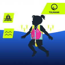 Жилет для плавання Tsunami дитячий 3-6 років (15-19 кг), рожевий, код: P-5905973406765