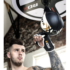 Пневмогруша боксерська RDX 2Y Boxing Speed Ball Leather Multi White/Red, код: 2SBL-S2WR