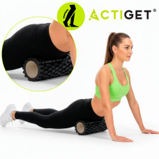 Масажний ролик Actiget EVA 33 x 13.5 см (валик, роллер) Black, код: ACT0029