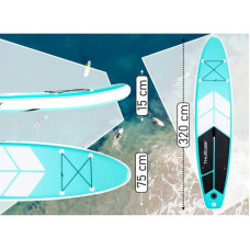 Надувна SUP дошка Thunder Coast Mint для сапсерфінгу 3200х750х150 мм, код: Coast-MINT-320-IN