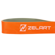 Гума петля для підтягувань та тренувань стрічка силова Zelart Power Loop 400г, помаранчевий, код: FI-5439-5