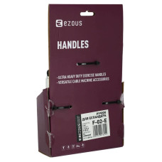 Ручки для еспандера та тренажера Ezous Aluminum Handles 2шт, чорний, код: F-02-E