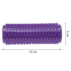 Масажний циліндр EasyFit Spindle з шипами 150х50 мм, фіолетовий, код: EF-1070-V-EF