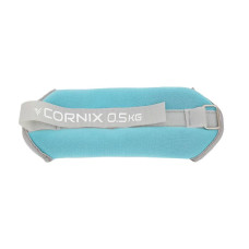 Обважнювачі-манжети для ніг та рук Cornix 2x0.5 кг, бірюзовий, код: XR-0243