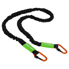 Еспандер трубчастий із карабіном у захисному рукаві LiveUp Resistance Tube Medium навантаження середнє, код: LP8401-M
