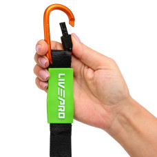 Еспандер трубчастий із карабіном у захисному рукаві LiveUp Resistance Tube Medium навантаження середнє, код: LP8401-M