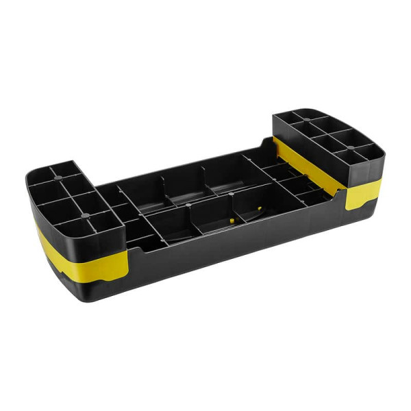 Степ-платформа 3-ступінчаста 4FIZJO 69 х 28 х 10-15-20 см Black/Yellow, код: P-5907739311436