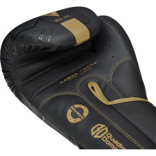 Боксерські рукавиці RDX F6 Kara Matte 10 унцій, чорний-золотий, код: BGR-F6MGL-10OZ
