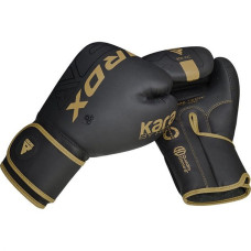 Боксерські рукавиці RDX F6 Kara Matte 10 унцій, чорний-золотий, код: BGR-F6MGL-10OZ