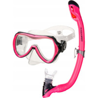 Набір маска і трубка Aqua SpeedAlize + Samos, рожевий, код: 5905718603114