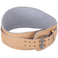 Пояс атлетичний шкіряний Zelart ширина 15см бежевий, код: SB-165351-S52