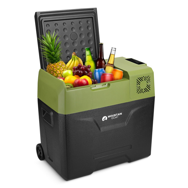 Холодильник туристичний компресорний Mountain Goat Xtreme 47.3 л електричний, переносний Black/Olive, код: P-5905973404891