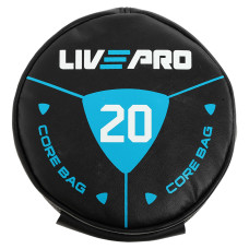 Мішок обтяжувач для функціонального тренінгу Power Bag LiveUp 20кг, чорний-сірий, код: LP8120-20