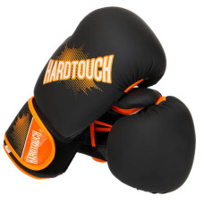Рукавички боксерські Hard Touch 10 унцій, чорний-помаранчевий, код: BO-4432_10BKOR