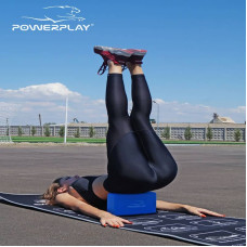 Блок для йоги PowerPlay Yoga Brick EVA синій, 2шт, код: PP_4006_Blue_2in
