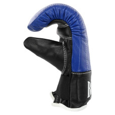Снарядні рукавички шкіряні Boxer L, синій-чорний, код: 2014_L_BL-S52