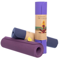 Коврик для фітнесу та йоги FitGo синий, код: FI-6336_BL
