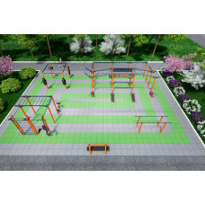 Бруси гімнастичні InterAtletika Workout PRO 3020x936x1571 мм, код: KF902.34-SM