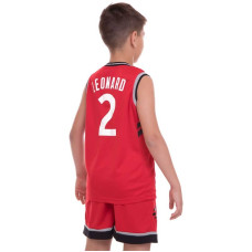 Форма баскетбольна підліткова PlayGame NB-Sport NBA Raptors 2 L (10-13 років), ріст 140-150см, червоний-чорний, код: BA-0970_LRBK