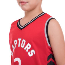 Форма баскетбольна підліткова PlayGame NB-Sport NBA Raptors 2 L (10-13 років), ріст 140-150см, червоний-чорний, код: BA-0970_LRBK