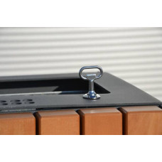 Урна InterAtletika 467х449х730 мм, код: LP203-SM