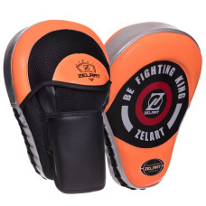 Лапа вигнута FitBox для боксу та єдиноборств 25x18,5x4,5см 2шт, чорний-червоний, код: BO-2885_BKR-S52